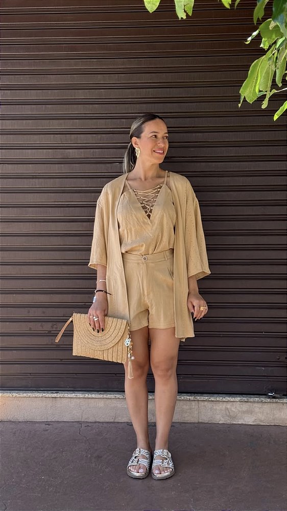 CONJUNTO FEMININO REGATA+SHORTS-PERFECT WAY