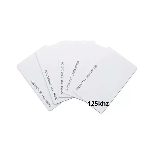 CARTÃO RF-ID BRANCO PLASTICO 125 kHz