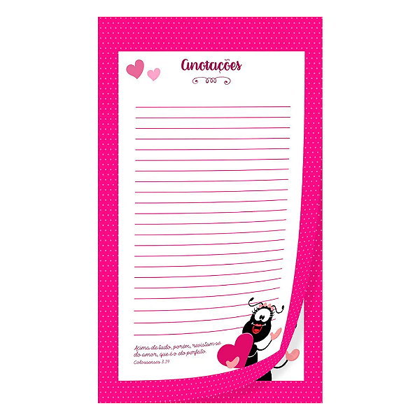 Bloco de Anotações Smilinguido - Revistam-se de amor