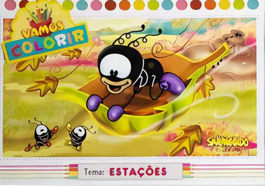 Livro Vamos Colorir - Estações - Smilinguido