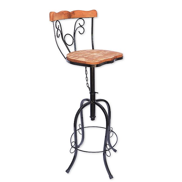 Banqueta alta bistrô para balcão