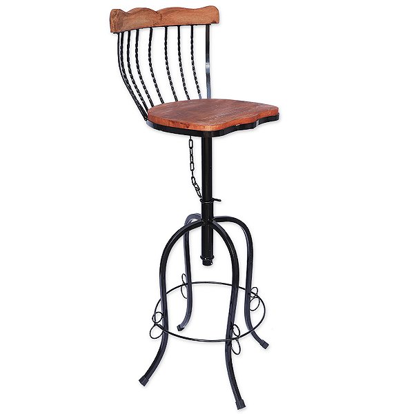 Banqueta alta bistrô torcida