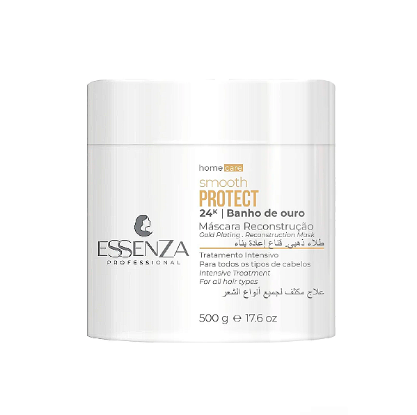 Essenza Smooth Protect Banho de Ouro – Máscara de Reconstrução Intensiva 500g