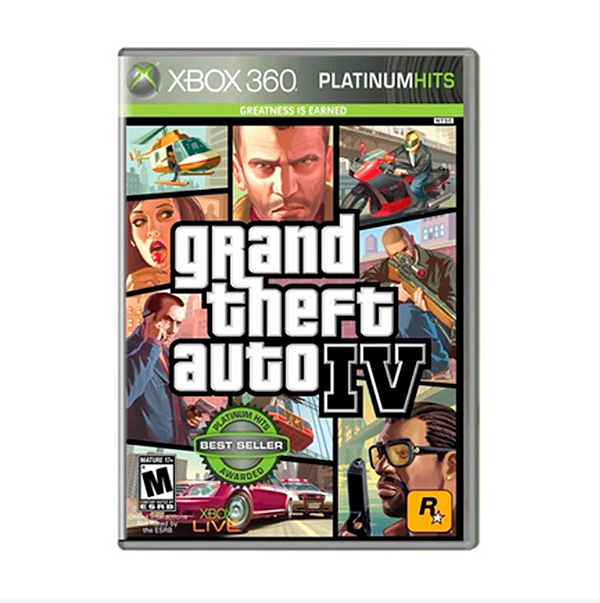 Grand Theft Auto IV (Platinum Hits) - Xbox 360 (usado)