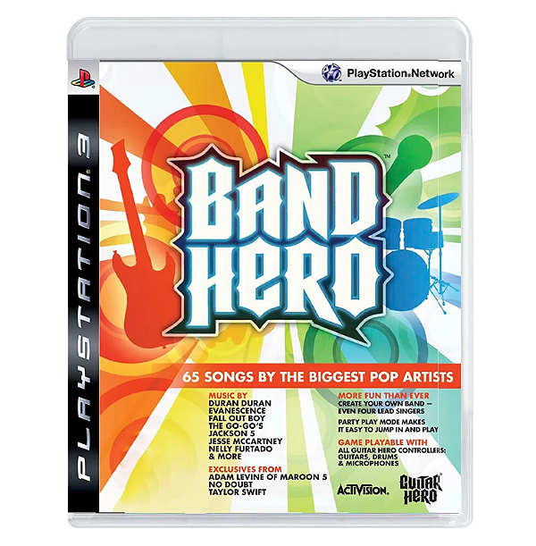 Band Hero - PS3 (usado)