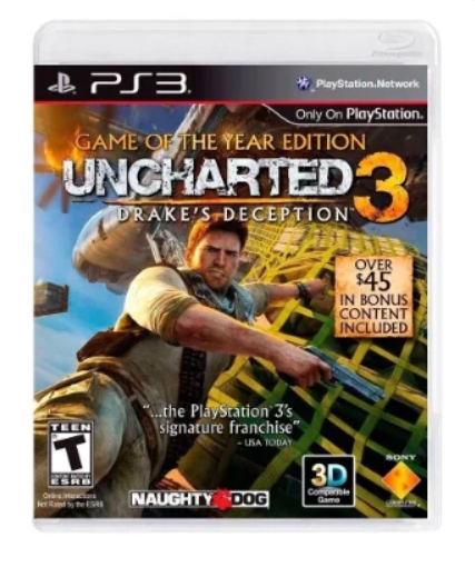Uncharted 3: Drake's Deception Edição Goty - Ps3 (Usado)