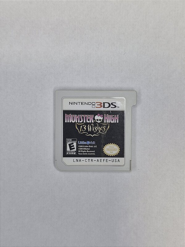 Monster High 13 Wishes - 3DS (Usado) SOMENTE O CARTUCHO