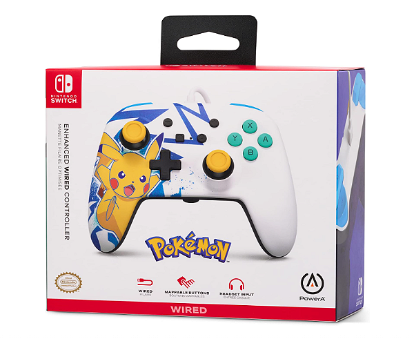 Controle PowerA Enhanced Wired Pokémon com fio