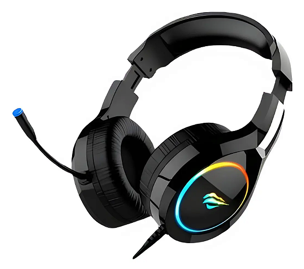 Headset Gamer Havit H2232D 2xP2, RGB - Preto