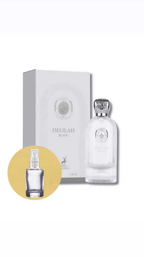 Decant perfume árabe Delilah Blanc de Maison Alhambra (Referência Olfativa Valaya de Parfums de Marly) – 10ml
