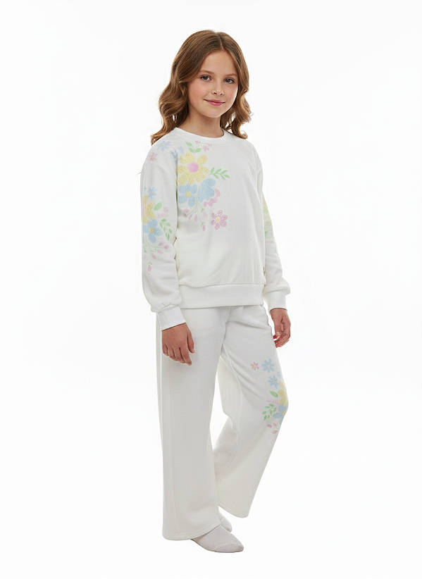 CONJUNTO INFANTIL LIVY INVERNO FLOWERS