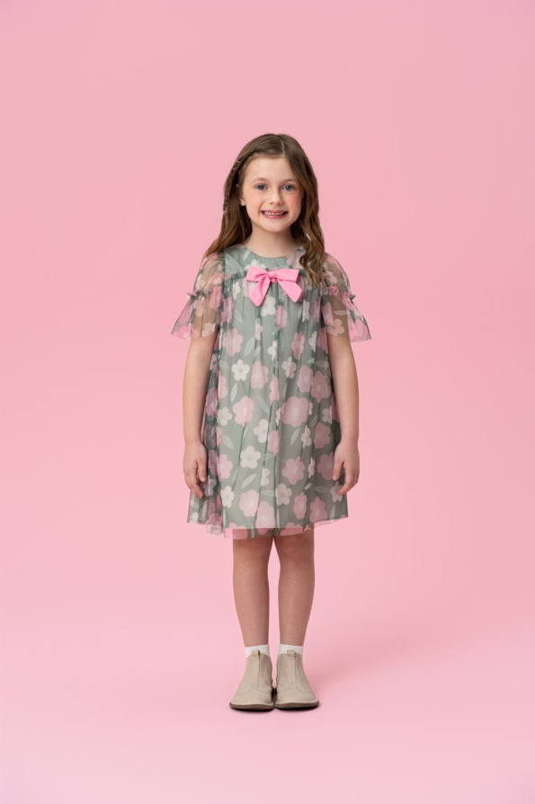 VESTIDO INFANTIL MON SUCRÉ INVERNO FLORES