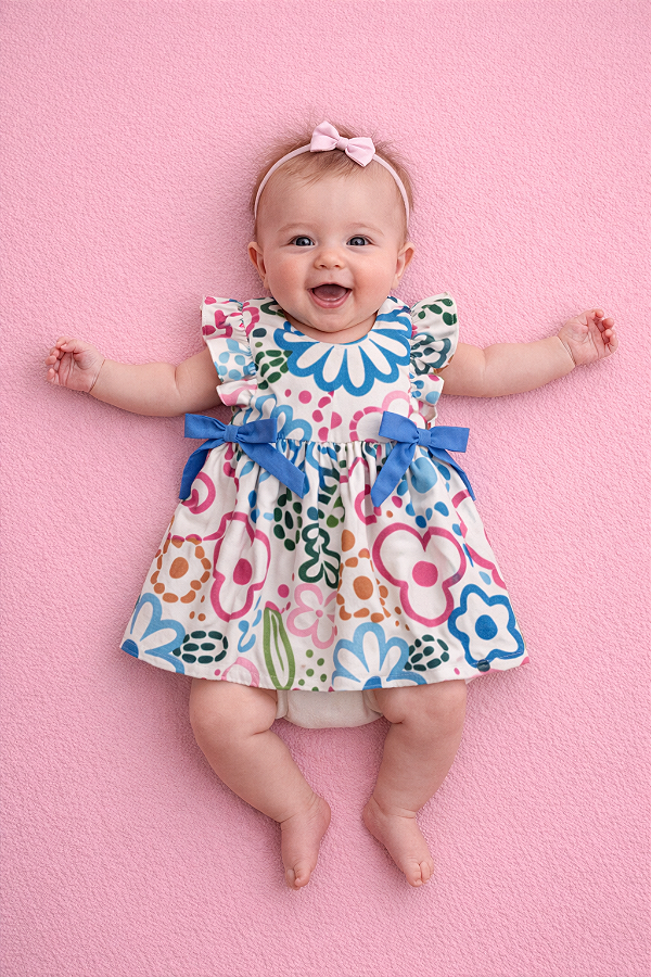 VESTIDO INFANTIL MON SUCRÉ LAÇOS