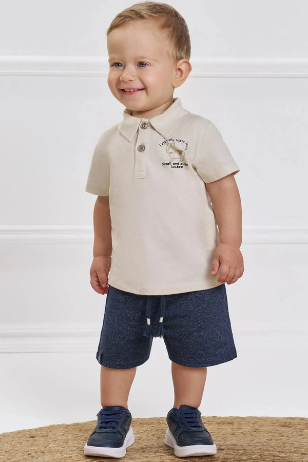 CONJUNTO LUC.BOO CAMISA POLO E BERMUDA MOLETOM SENSATION – 92823