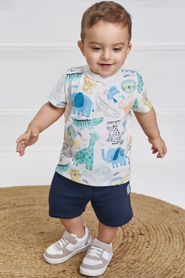 CONJUNTO LUC.BOO BABY CAMISETA MALHA POWER E BERMUDA MOLETOM – 93133