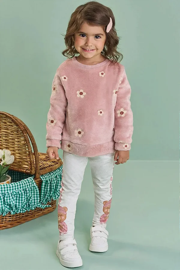 CONJUNTO BLUSÃO EM PÊLO BORDADO E LEGGING TERMOSKIN KUKIÊ – 92421