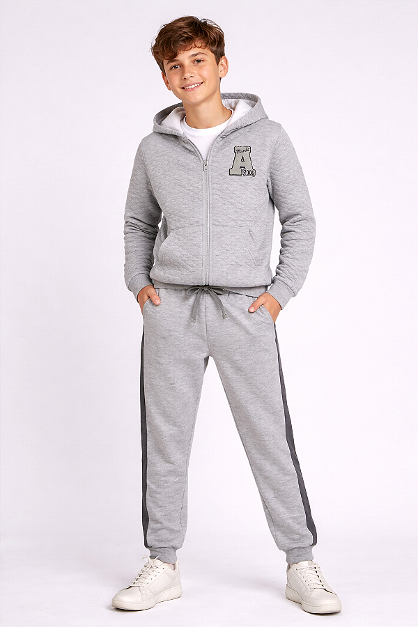 CONJUNTO MUNDI INVERNO CINZA - TAM 14