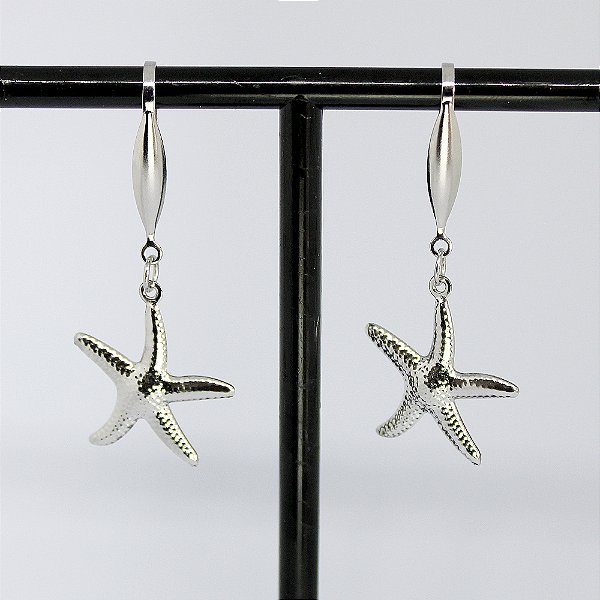 Brinco Doris Estrela do Mar em Aço Inox