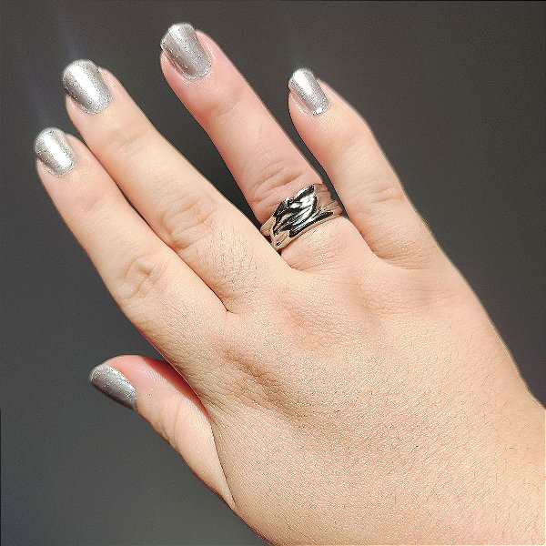 Anel Eirene em Aço Inox