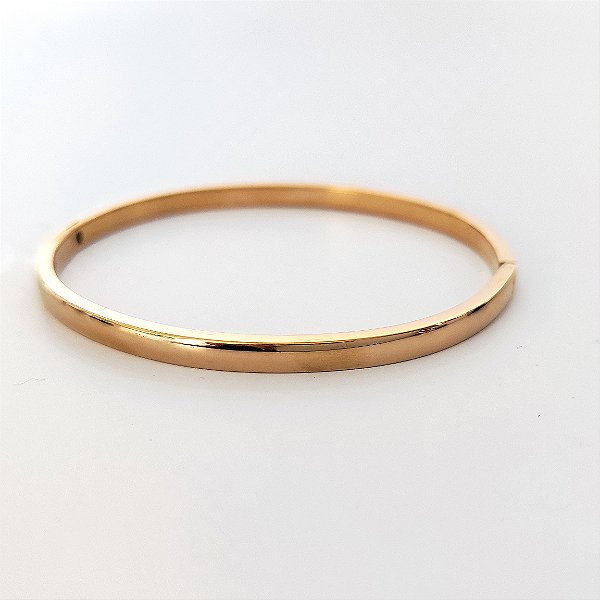 Bracelete Hebe em Aço Inox com Banho Dourado