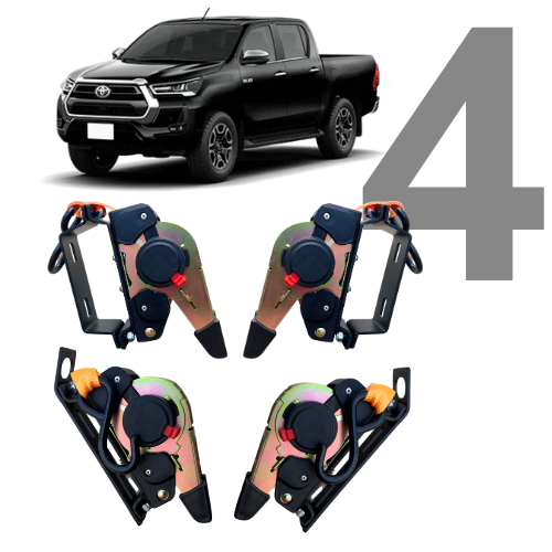 Catraca Fixa - Hilux (2016-2026) – Kit 4 Unidades | RastroFix