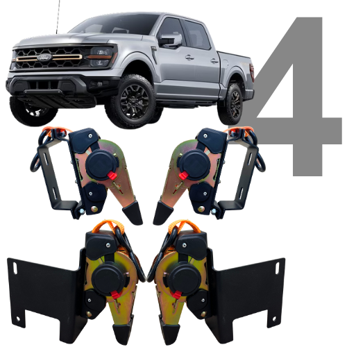 Catraca Fixa - F-150 (2023-2026) – Kit 4 Unidades | RastroFix
