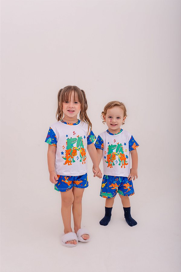 Pijama Curto Infantil Jaca Music