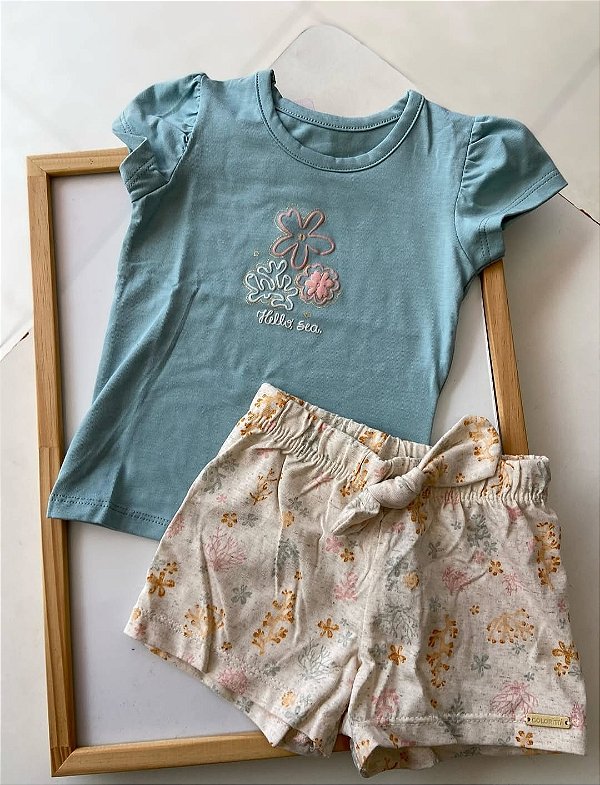 CONJUNTO MENINA COLORITÁ LUXO TAM 3