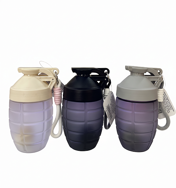 Garrafa Granada 650ml Squeeze Tática Academia Crossfit Resistente