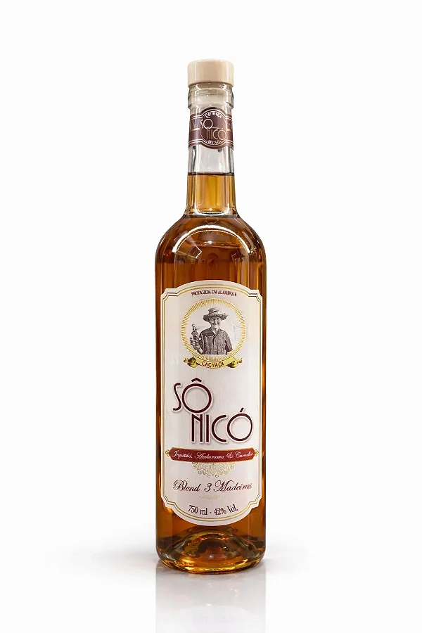 Cachaça Sô Nicó Blend 3 madeiras — 750 ml