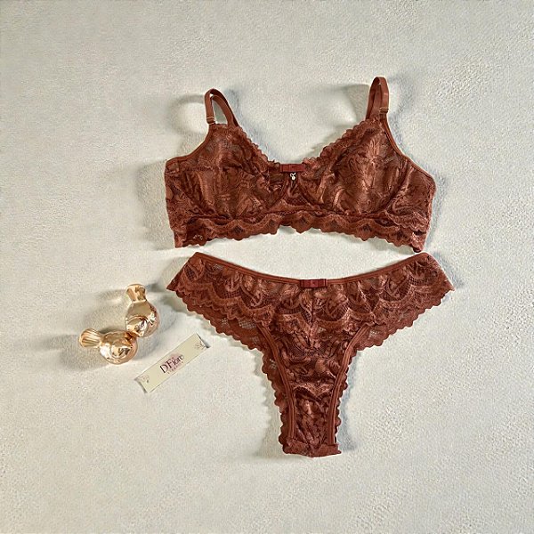 Conjunto Amélia em Renda Sem Bojo