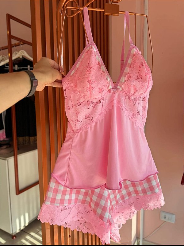 Baby Doll Doce Xadrez
