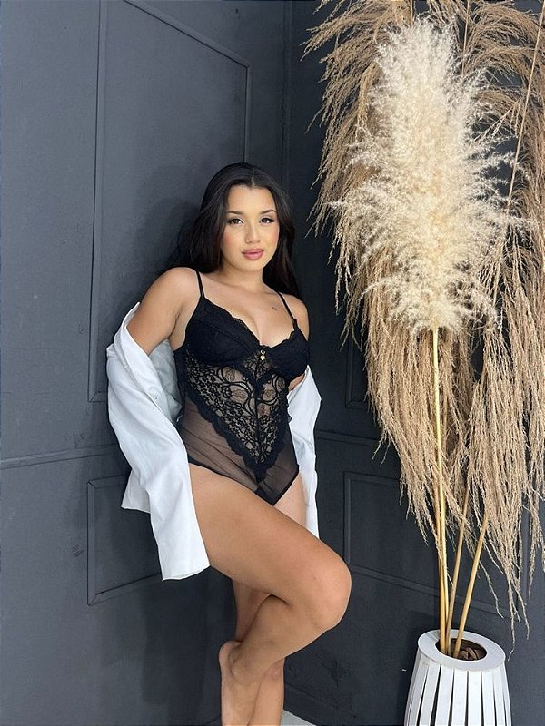 Body de Renda Preto
