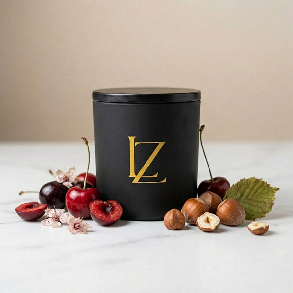 Vela Perfumada Premium 180g Cereja e Avelã