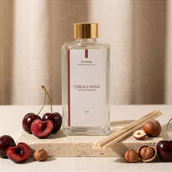 Difusor de Ambiente Premium 250ml Cereja e Avelã