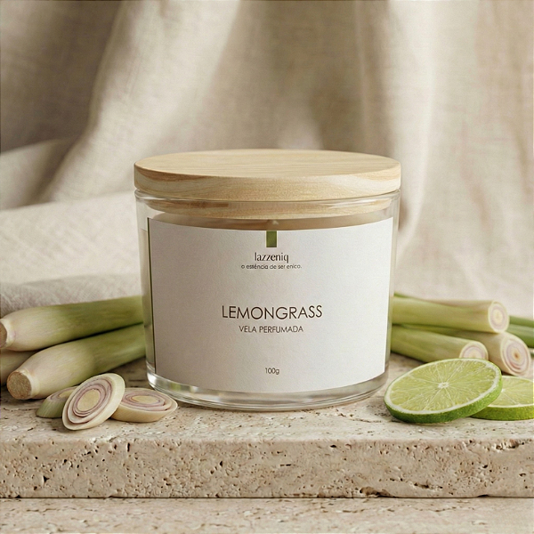 Vela Perfumada Premium 100g Lemongrass