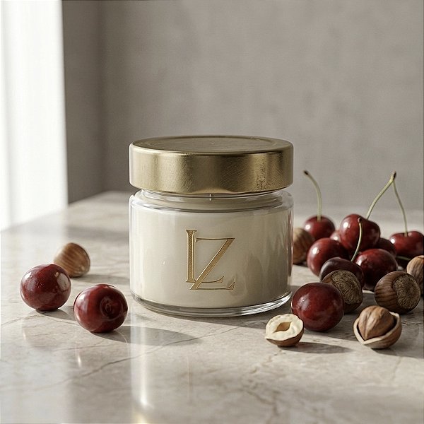 Vela Perfumada Premium 140g Cereja e Avelã