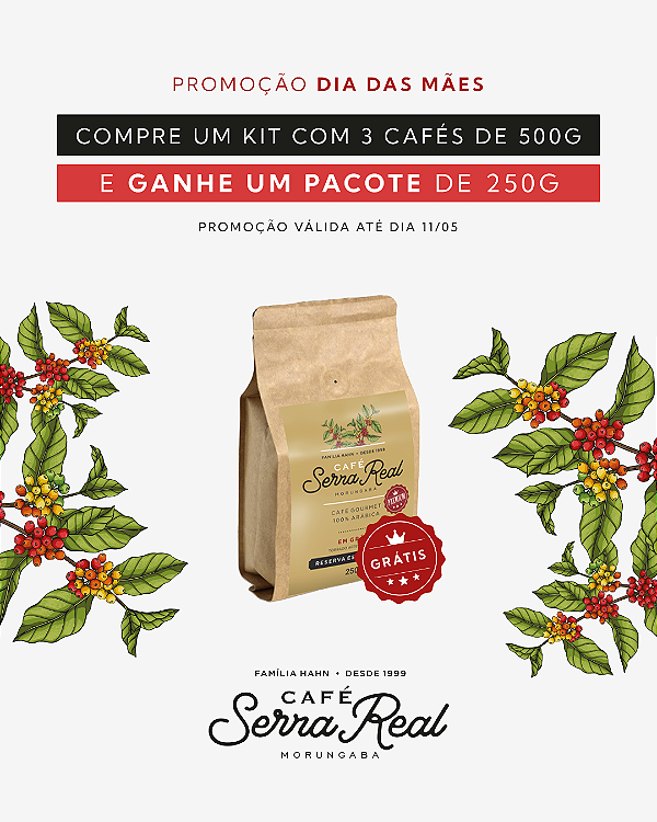 Kit c/3 Cafés - 500g - Moído