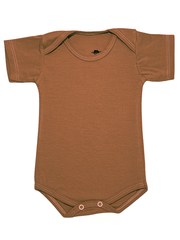 Body Meia Manga Liso Menino Cotton - unidade