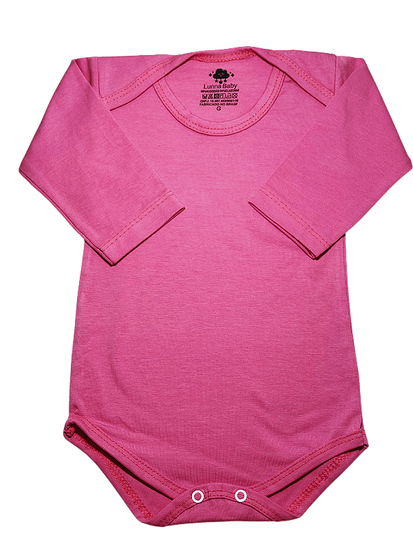 Body Manga Longa Liso Menina Cotton - unidade