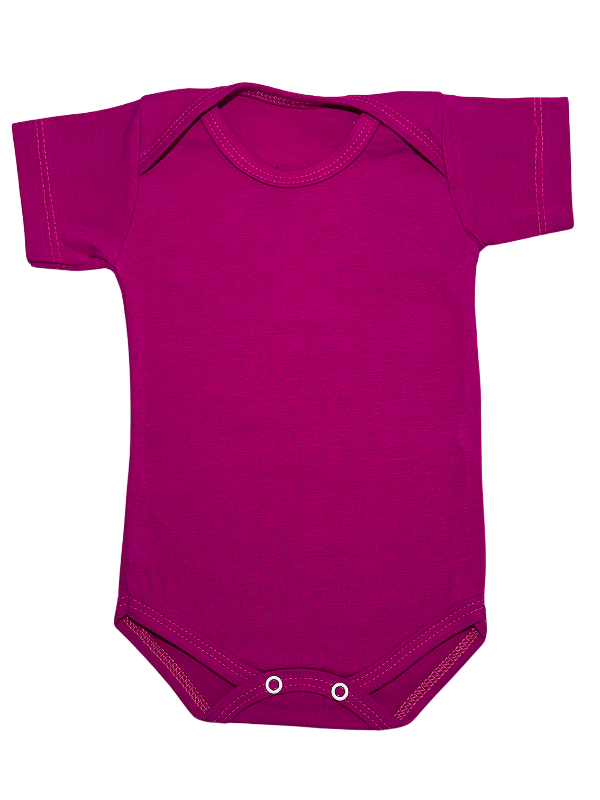 Body Meia Manga Liso Menino Cotton - unidade