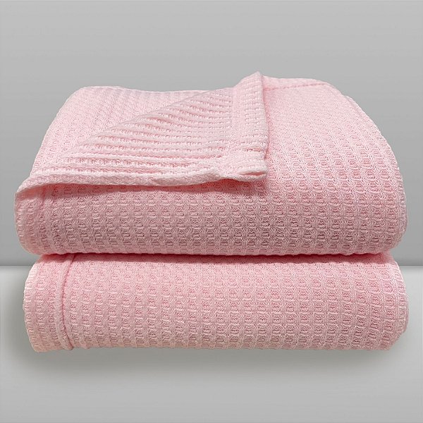 Manta Termo Cubes - Rosa Baby