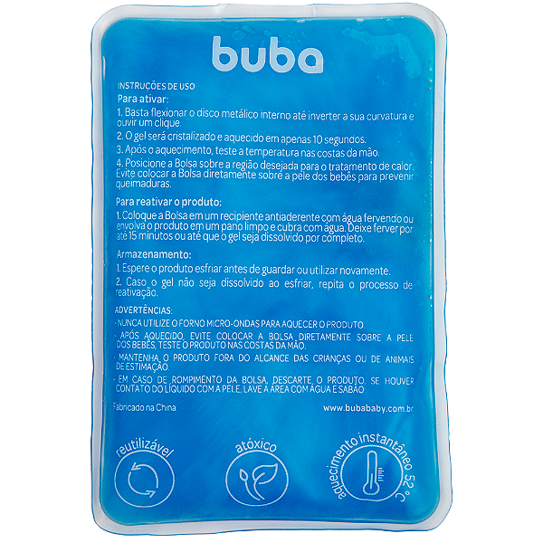 Bolsa Térmica Instantânea em Gel Buba
