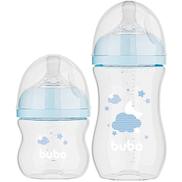 Kit 2 Mamadeiras Easy Flow - Azul