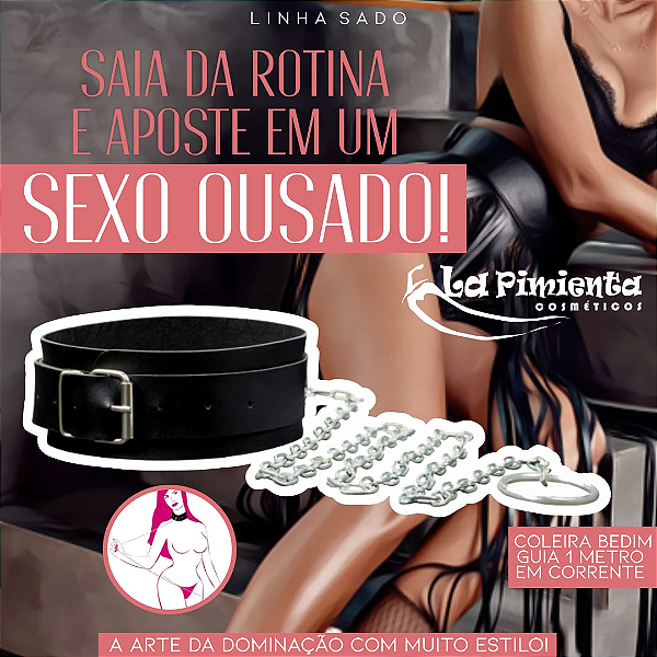 COLEIRA COM CORRENTE LA PIMENTA