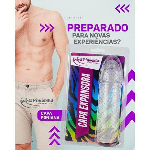 CAPA PENIANA SILICONE TEXTURIZADA