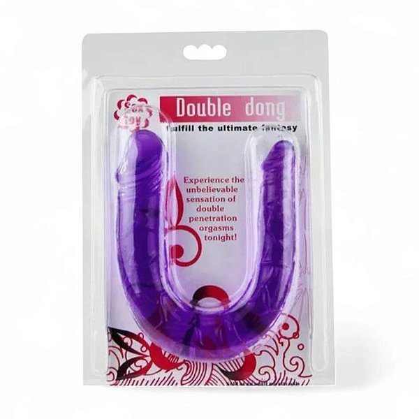 PENIS BUPLO BOUBLE DONG CURVO 30cm