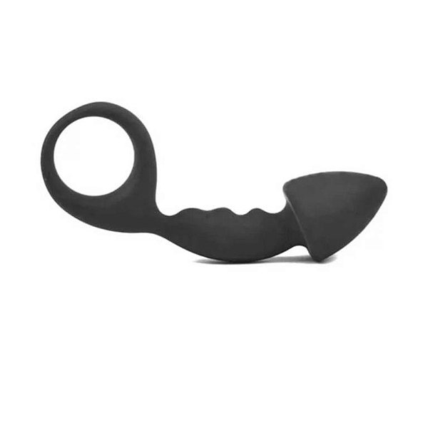 PLUG ANAL PRETO PEQUENO 13cm