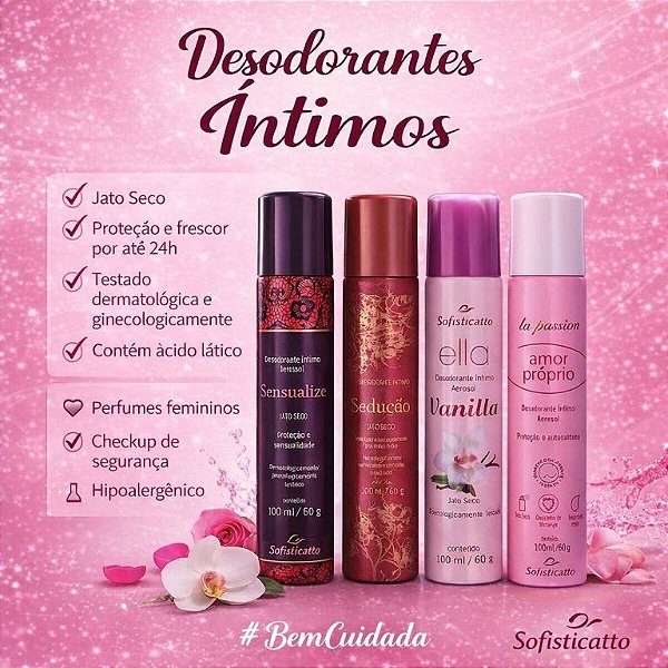 DESODORANTE INTIMO AEROSSOL 100 ML SOFISTICATTO