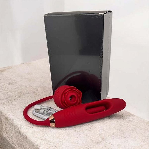 VIBRADOR REC. SUGADOR FLOR PONTO G BATE BATE